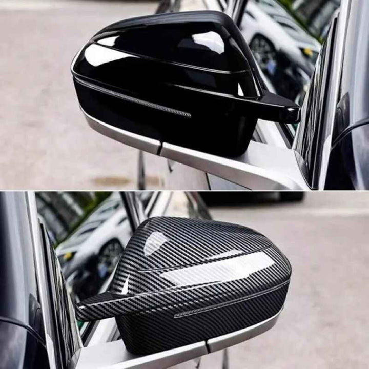 Car Craft Compatible With Bmw 5 Series I5 G60 G68 2024+ 7 Series G70 2024+ Side Rear View Horn Mirror Cover M5 Style Rhd Car Glossy Black G60/68-009/010 Gb Gc