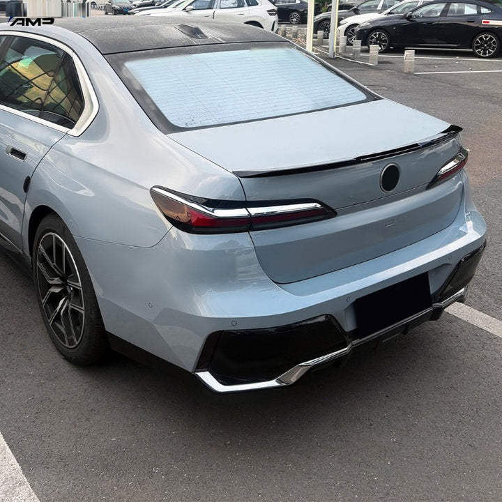 Car Craft Compatible With Bmw 7 Series G70 G73 I7 2023+ Rear Trunk Wing Boot Roof Lip Spoiler Zst-1436 Cf Carbon Fiber Look - CAR CRAFT INDIA