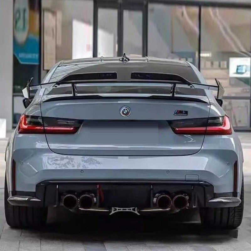 Car Craft Compatible With Bmw 2 Series G87 3 Series G20 G28 G80 G82 G22 M3 M4 M5 5 Series G60 G68 Z4 G29 G90 G26 G23 Rear Trunk Wing Boot Wing Spoiler Real Carbon Fiber Im Universal Style