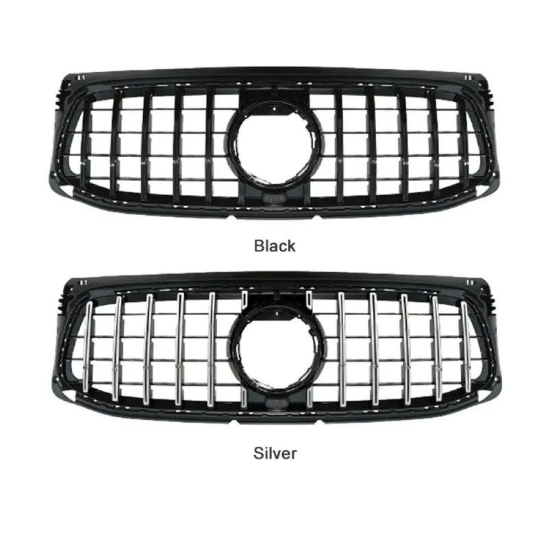 Car Craft Compatible With Mercedes Benz Glb W247 X247 2020-2024 Amg Bumper Front Show Grill Gtr Style Black Gc X247-002