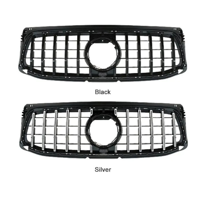 Car Craft Compatible With Mercedes Benz Glb W247 X247 2020-2024 Amg Bumper Front Show Grill Gtr Style Black Gc X247-002