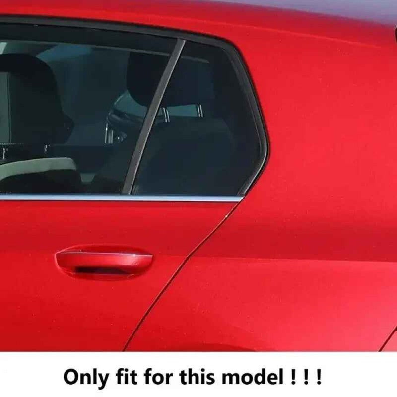 Car Craft Compatible With Vw Volkswagen Golf 8 Mk8 2020-2026 Car Rear Window Shutter Cover Louver Side Vent Trim Triangle Carbon Fiber Look
