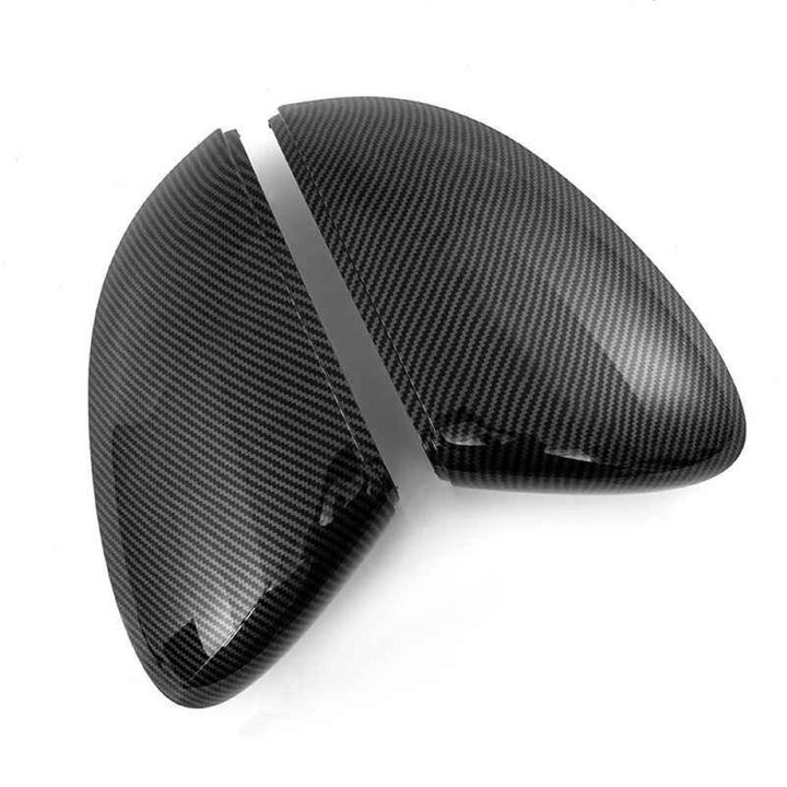Car Craft Compatible With Volkswagen Vw Golf Gti 8 8.5 2018-2026 Rear View Case Wing Cap Shell Housing Mirror Covers Replacement Style Carbon Fiber Look Usa