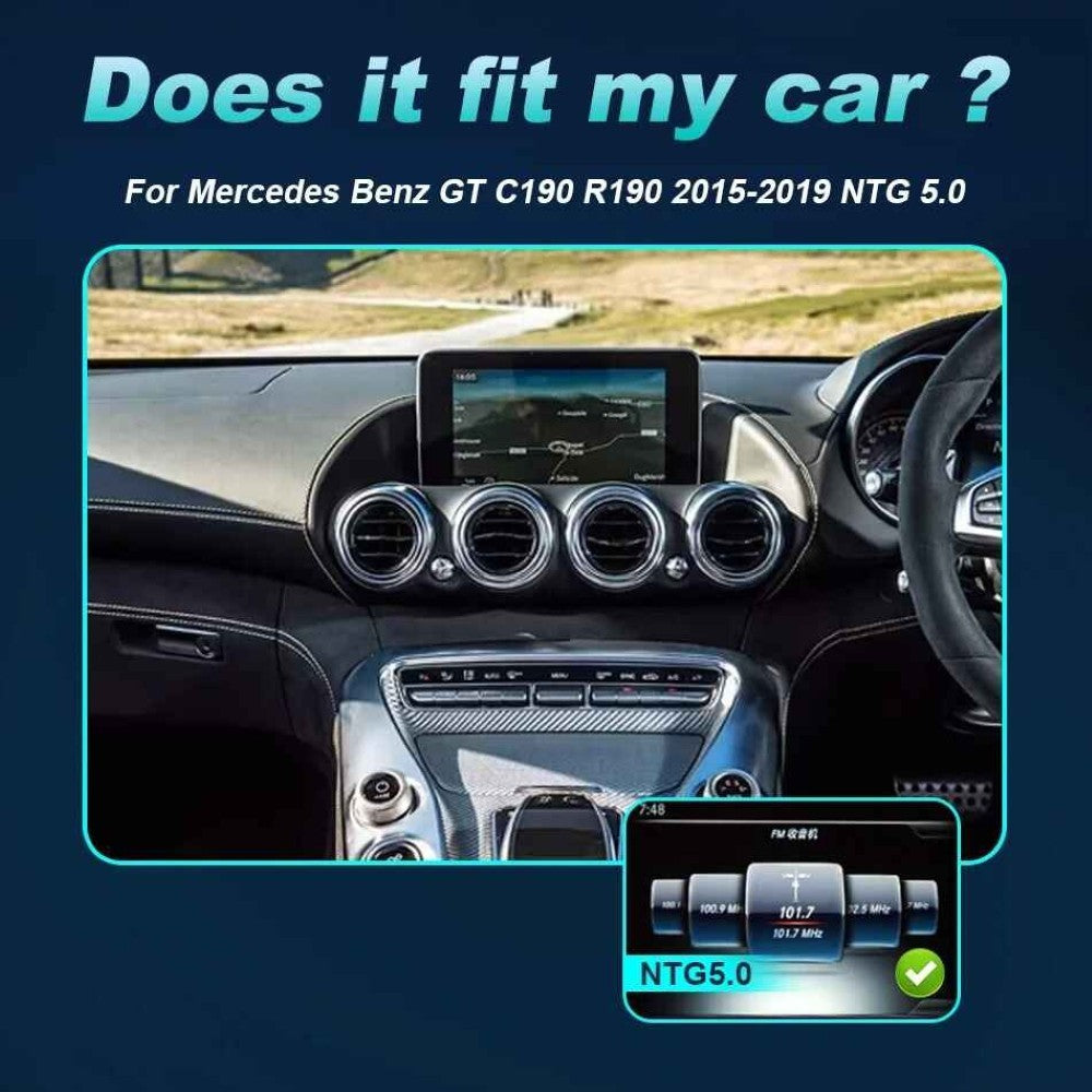 Car Craft Compatible With Mercedes Benz Amg Gt C190 Gtc Gts Gtr C190 R190 X290 2015-2018 Android Multimedia Infotainment Touchscreen Dvd Player Wireless Carplay Android Auto 4gb+64gb Nbt 4.5 12.8 Inch - CAR CRAFT INDIA