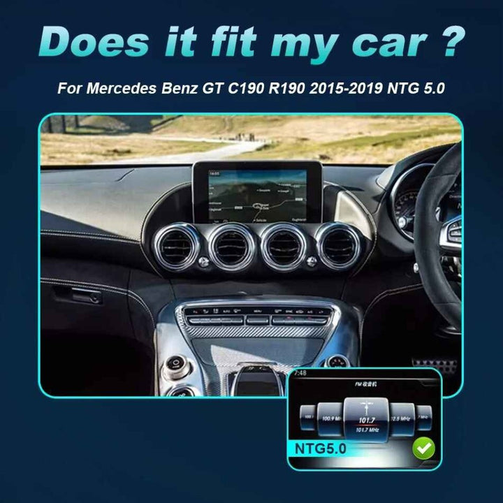 Car Craft Compatible With Mercedes Benz Amg Gt C190 Gtc Gts Gtr C190 R190 X290 2015-2018 Android Multimedia Infotainment Touchscreen Dvd Player Wireless Carplay Android Auto 4gb+64gb Nbt 4.5 12.8 Inch - CAR CRAFT INDIA
