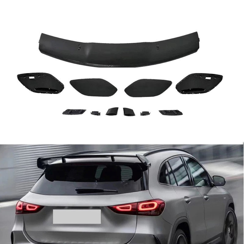 Car Craft Compatible With Mercedes Benz Gla Class W247 H247 2020-2026 Rear Trunk Wing Boot Roof Lip Spoiler Gla35 Amg Style Zst H247 Amg Cf Carbon Fiber Look - CAR CRAFT INDIA