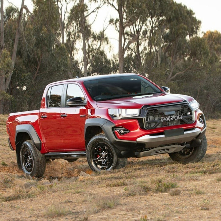 Car Craft Compatible With Toyota Hilux Revo 2016-2020 Upgrade Facelift Convert To Gx Gr Sport Bodykit Bumper Grill Trim Skirst Wheel Arch Cliding Moulding