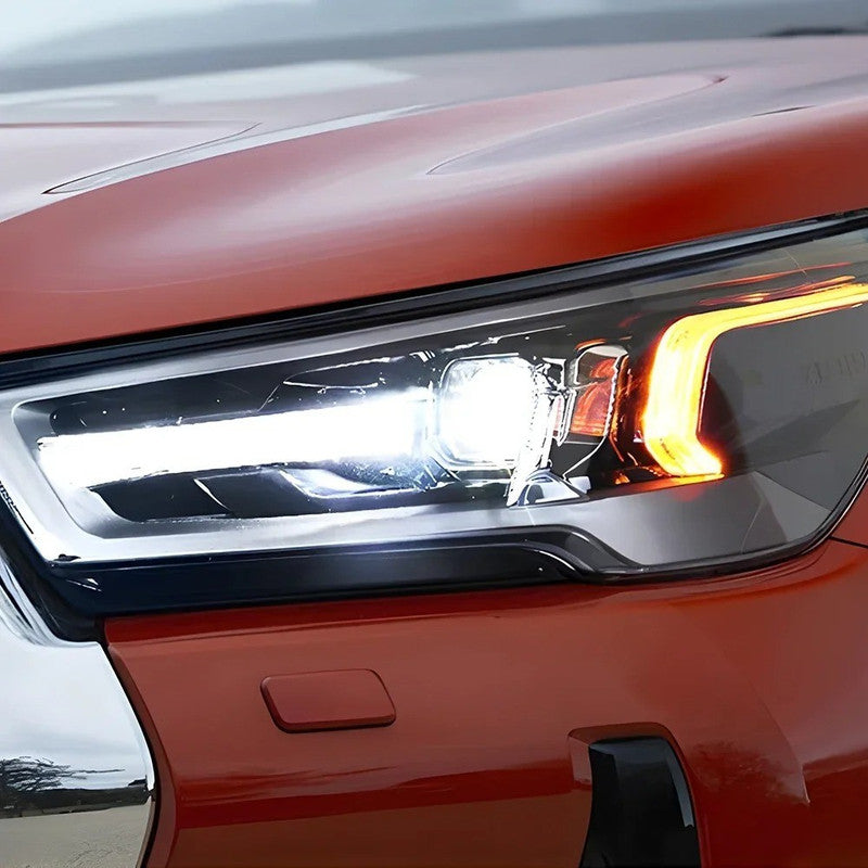 Car Craft Compatible With Toyota Hilux Revo 2016-2020 Upgrade Facelift Convert Car Front Upgraded Head Light Lamp Xenon Headlight Retrofit Upgrade Modified Led Drl Hid