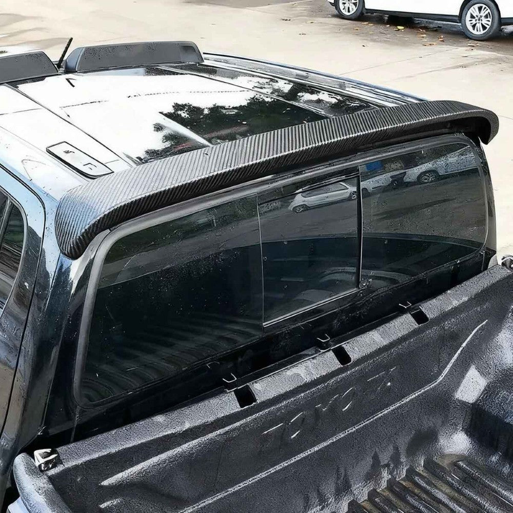 Car Craft Compatible With Toyota Hilux Revo 2020+ Rear Trunk Wing Boot Spoiler Lip Splitter Skirt Ar-toyota-0121 Glossy Black CC-8362