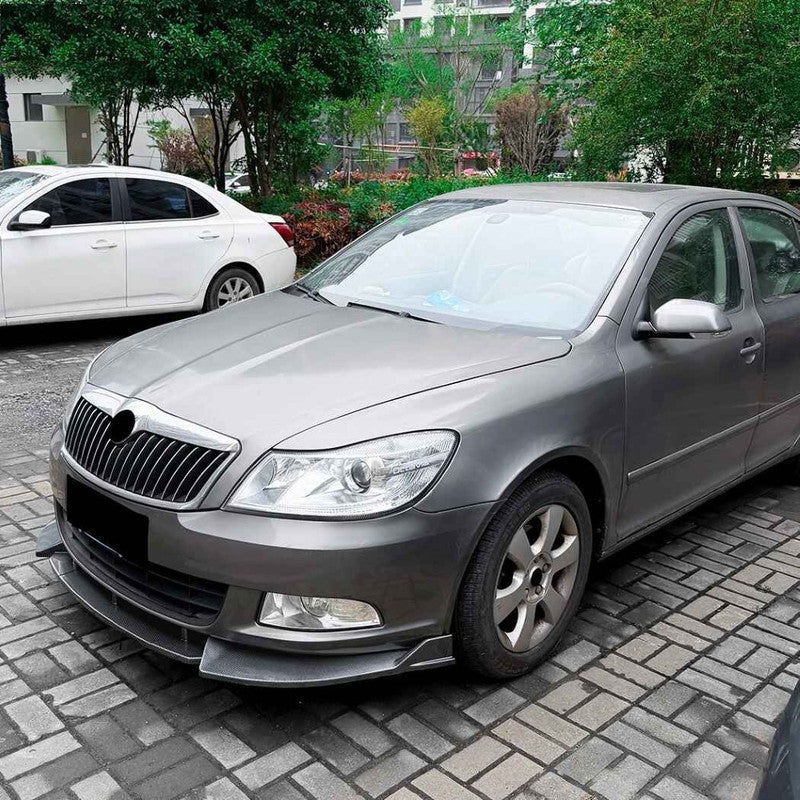 Car Craft Compatible With Skoda Octavia Laura Mk2.5 2008-2012 Bumper Front Lip Splitter Skirt Trim Zst-1578 Gb Glossy Black
