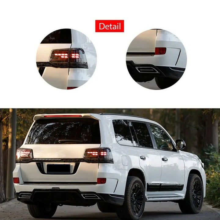 Car Craft Compatible With Toyota Land Cruiser Lc200 2008-2015 Upgrade Facelift Convert To Lc200 Navigator Style Bodytkit Front Rear Bumper Hood Fender Trunk Headlight Taillight Side Trim Grill Lip Skirt Splitter F139-b