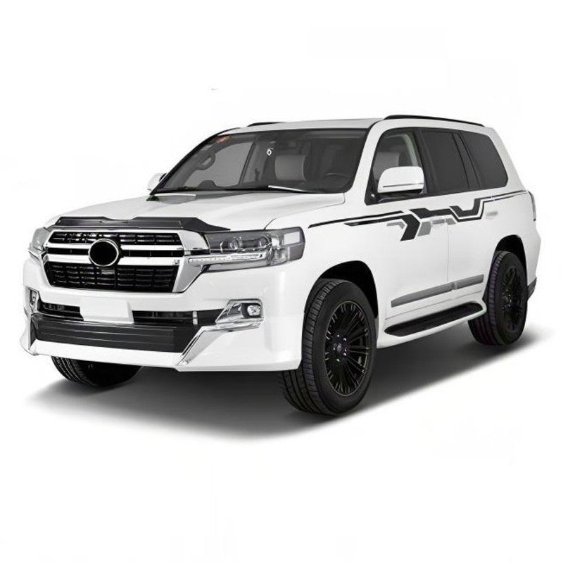 Car Craft Compatible With Toyota Land Cruiser Lc200 2016-2020 Upgrade Facelift Convert To 2021 Style Bodykit Front Rear Bumper Lip Side Trim Grill Skirt Splitter Trim F125