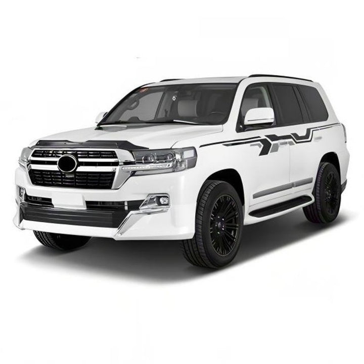 Car Craft Compatible With Toyota Land Cruiser Lc200 2016-2020 Upgrade Facelift Convert To 2021 Style Bodykit Front Rear Bumper Lip Side Trim Grill Skirt Splitter Trim F125