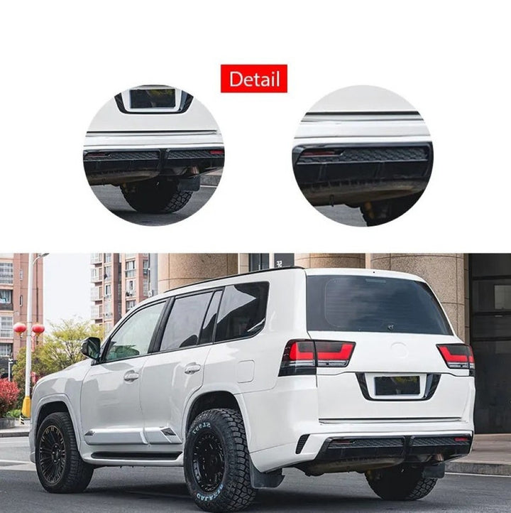Car Craft Compatible With Toyota Land Cruiser Lc300 Lc 300 2021+ Upgrade Facelift Convert To Lc300 Middle East Kuwait Style Bodytkit Front Rear Bumper Skirt Splitter Lip F153