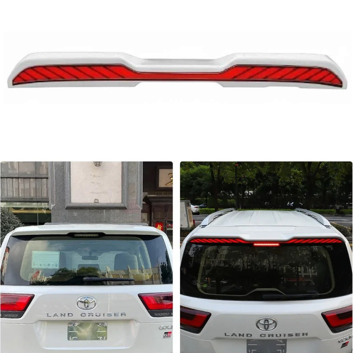 Car Craft Compatible With Toyota Land Cruiser Lc300 Lc 300 2022-2026 Rear Trunk Tail Wing Boot Roof Spoiler With Led Light - CAR CRAFT INDIA