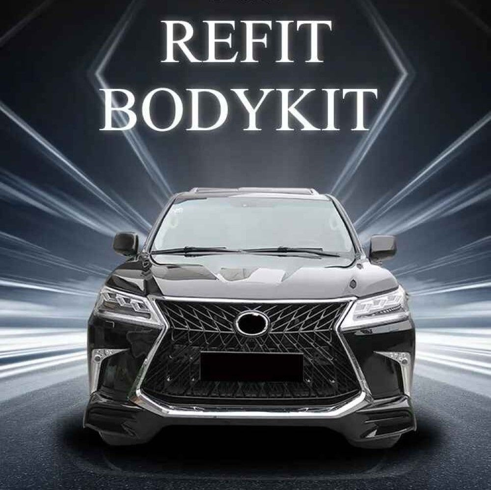 Car Craft Compatible With Toyota Lexus Lx570 2016-2021 Upgrade Facelift Convert To Lx570 Trd Sport Style Bodytkit Front Rear Lip Skirt Splitter Grill Mirror Cover F069