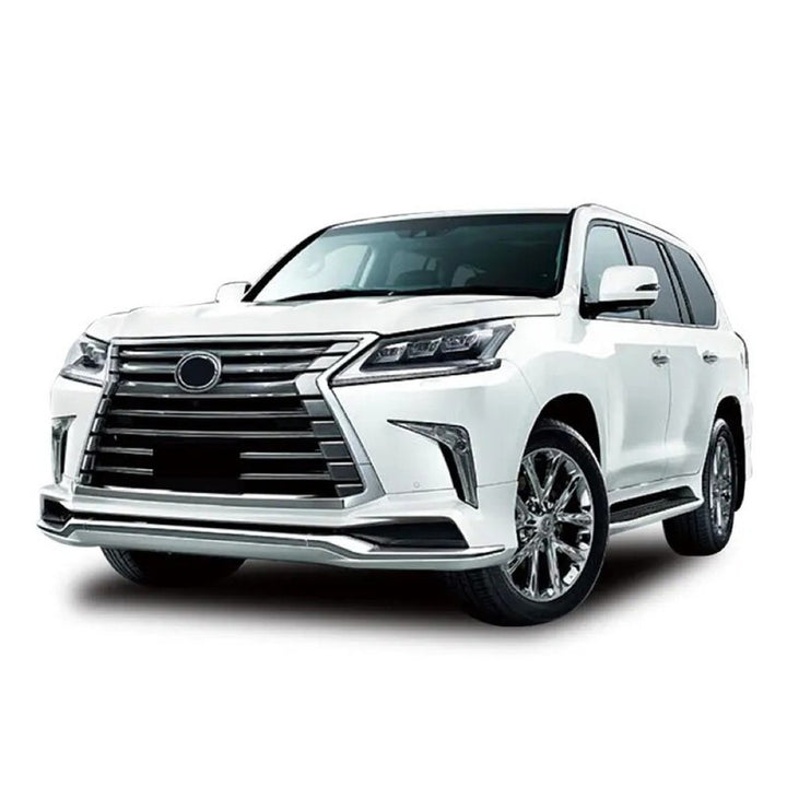 Car Craft Compatible With Toyota Lexus Lx570 2016-2021 Upgrade Facelift Convert To Lx570 Modellista Style Bodytkit Front Rear Lip Skirt Splitter Exhaust Tip Pipe F034