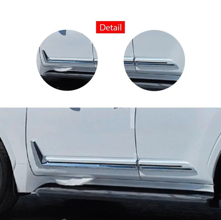 Car Craft Compatible With Toyota Lexus Lx600 2022+ Side Door Moulding Cladding Trim Abs 4-piece Replacement Kit With Uv Corrosion Resistance F166