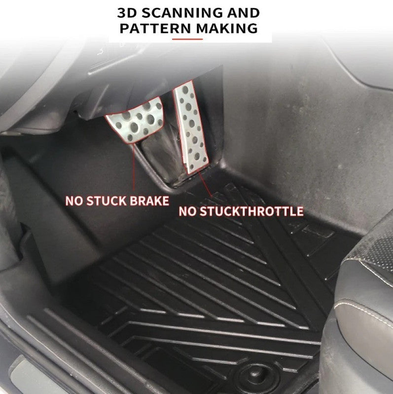 Car Craft Compatible With Toyota Fortuner 2016-2025 Car Floor Foot Mats Mat Rubber Eco-friendly All Weather 5d Tpe Rhd Carpet Waterproof Anti-slip Full Set 5w-101