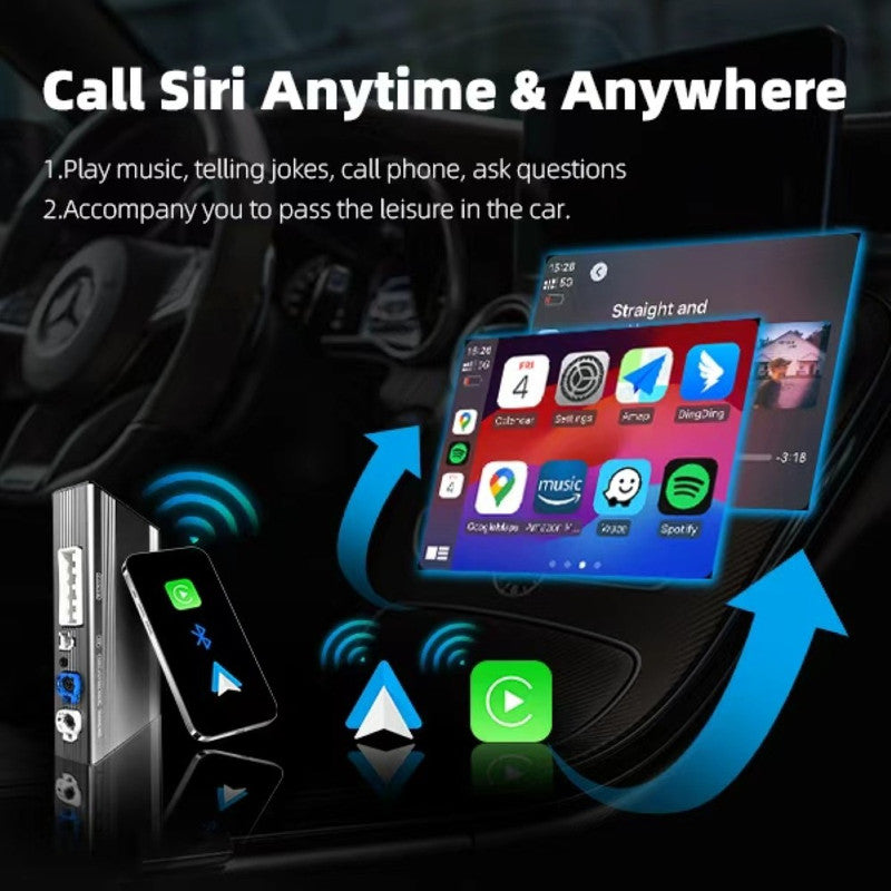 Car Craft Compatible With Bmw 1 2 3 4 5 6 7 Series X3 X4 X5 X6 M2 M3 M4 M5 Mini Cooper Upgrade To Wireless Apple Carplay Android Auto Adapter Carplay Box With Screeen Mirror Link Google Maps For Evo CC-9586