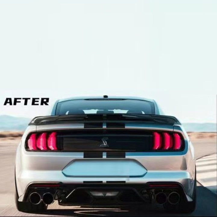 Car Craft Compatible With Ford Mustang 2015-2017 Upgrade Facelift Convert To Gt500 Bodykit Rear Bumper Skirt Gc Must-020