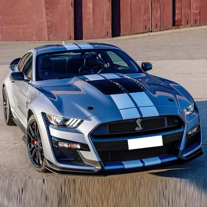 Car Craft Compatible With Ford Mustang 2015-2017 Upgrade Facelift Convert To Gt500 Bodykit Side Skirt Running Board Gc Must-025