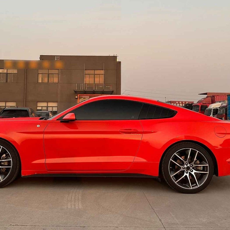 Car Craft Compatible With Ford Mustang 2015-2023 Car Rear Window Louvers Sticker Triangle Window Shade Shutter Side Vent Spoiler Zst-1142 Gb Glossy Black - CAR CRAFT INDIA