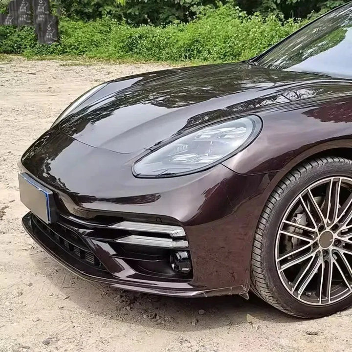 Car Craft Compatible With Porsche Panamera 970 2009-2016 970.1 970.2 Upgrade Facelift Convert To 2017 Turbo 7 Style Modified Bumper Headlights Bodykit Front