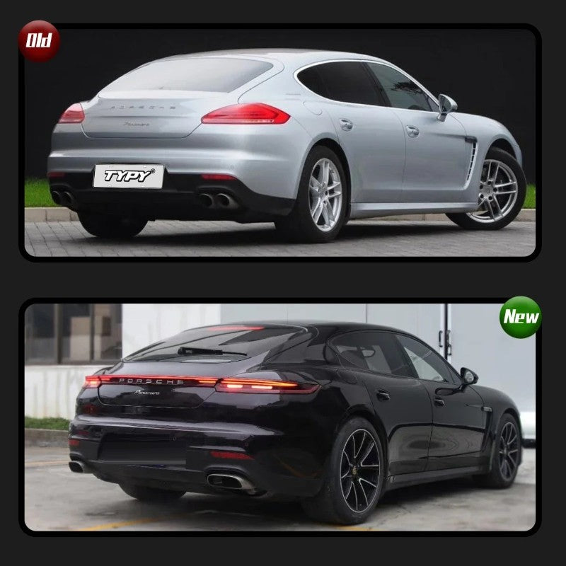 Car Craft Compatible With Porsche Panamera 970 2009-2016 970.1 970.2 Upgrade Facelift Convert To 2017 Turbo S Style Modified Bumper Taillight Bodykit Rear - CAR CRAFT INDIA