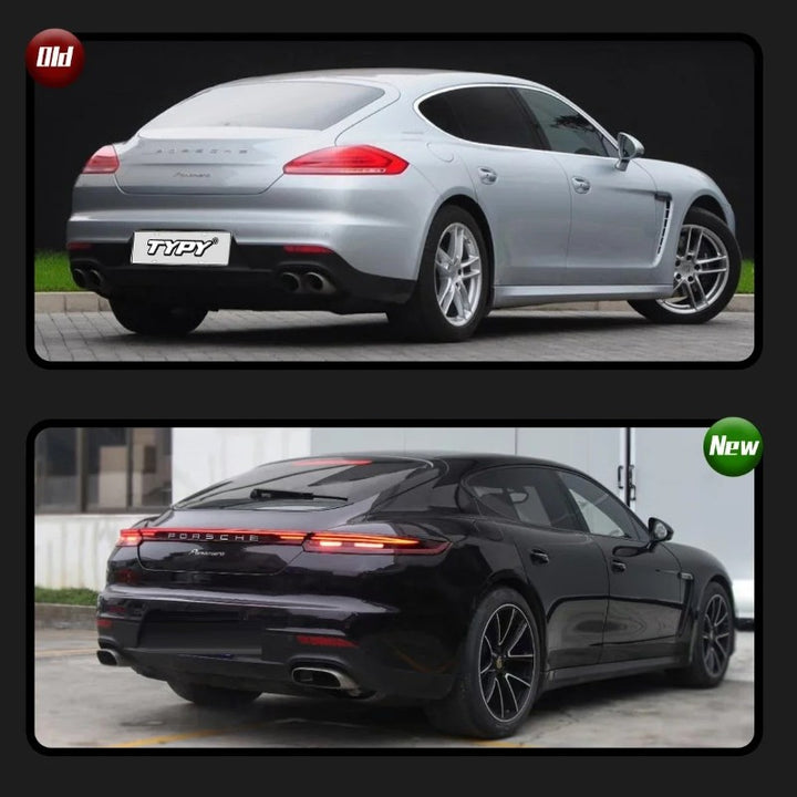 Car Craft Compatible With Porsche Panamera 970 2009-2016 970.1 970.2 Upgrade Facelift Convert To 2017 Turbo S Style Modified Bumper Taillight Bodykit Rear - CAR CRAFT INDIA