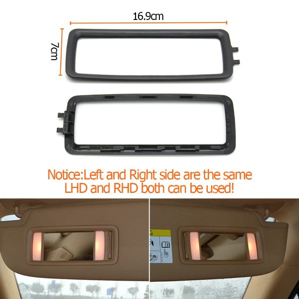 Car Craft Compatible With Porsche Panamera 970 2010-2016 Car Sunshade Bezel Sun Visor Cover Frame Makeup Vanity Mirror Glass Holder Outer Panel Trim Cover 970731031az2-c Luxor Beige