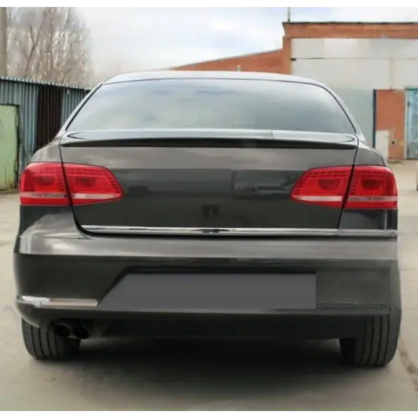 Car Craft Compatible With Vw Volkswagen Passat Magoton B7 2011-2015 Rear Trunk Wing Boot Lip Wing Roof Spoiler Glossy Black