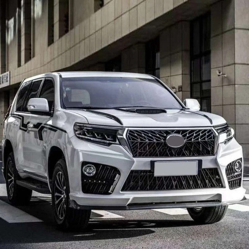 Car Craft Compatible With Toyota Land Cruiser Prado Fj150 2018+ Upgrade Facelift Convert To Elford Style Bodytkit Front Rear Bumper Side Trim Grill Lip Skirt Splitter F075