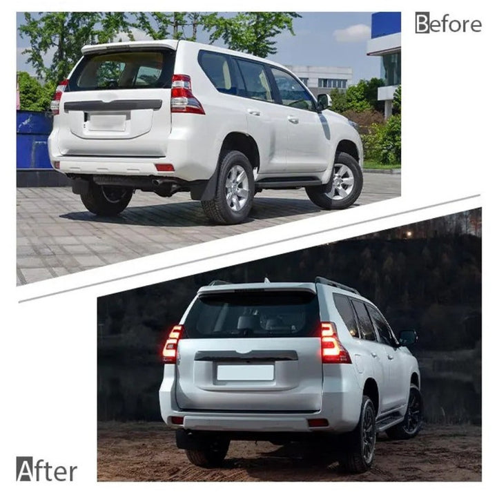 Car Craft Compatible With Toyota Land Cruiser Prado Fj150 2022 Upgrade Facelift Convert To Middle East Style Bodykit Front Rear Bumper Lip Side Trim Grill Skirt Splitter Trim F172