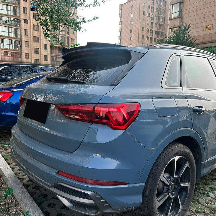 Car Craft Compatible With Audi Q3 F3 2019-2024 Rear Trunk Wing Boot Roof Lip Spoiler Zst-1394 Cf Carbon Fiber Look - CAR CRAFT INDIA