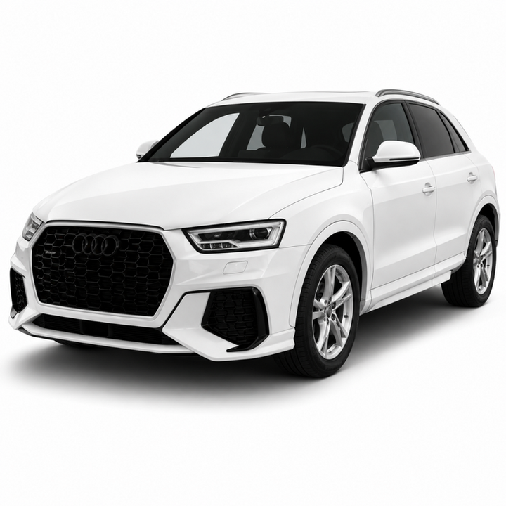 Car Craft Compatible With Audi Q3 2013-2019 Upgrade Facelift Convert To Rs Rsq3 Bodykit Bumper Grill