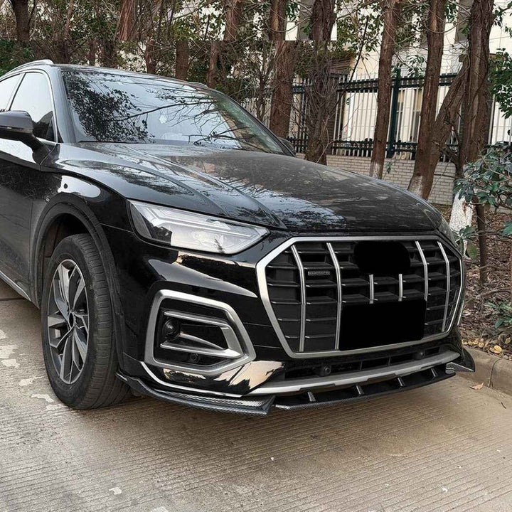 Car Craft Compatible With Audi Q5 Sq5 Fy Facelift 2020-2024 Sline Bumper Front Lip Splitter Skirt Trim Zst-1518 Gb Glossy Black