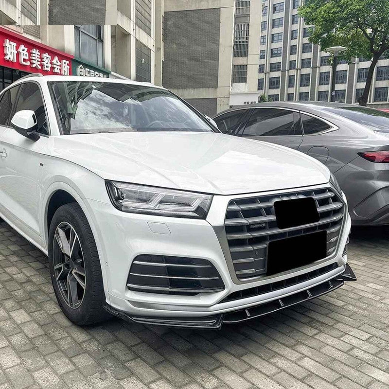 Car Craft Compatible With Audi Q5 Sq5 Fy Facelift Sline 2020-2024 Sline Bumper Front Lip Splitter Skirt Trim Zst-1267 Cf Carbon Fiber Look