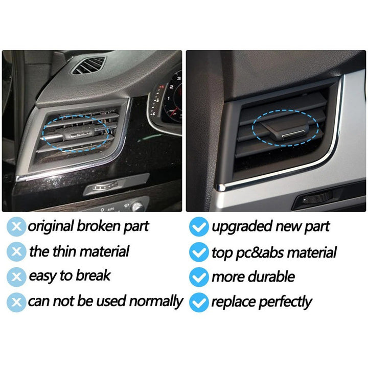 Car Craft Compatible With Audi Q7 2016-2019 Car Front Air Vent Grille Ac Tab Clip Slider Repair Kit 4m1820901-c - CAR CRAFT INDIA