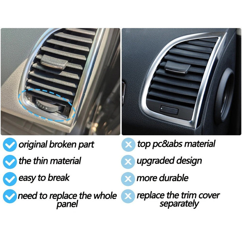 Car Craft Compatible With Audi Q7 2006-2015 Car Front Dashboard Air Conditioning Heater Ac Vent Outlet Cover Trim 4l0820902 Right - CAR CRAFT INDIA