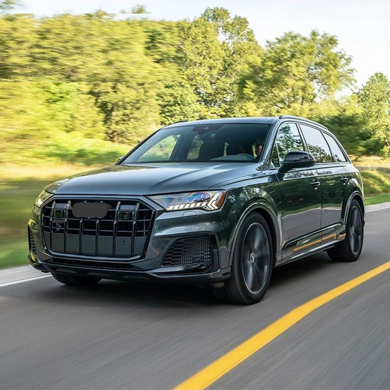Car Craft Compatible With Audi Q7 2016-2019 Upgrade Convert To Rsq7 2021+ Style Sport Front Bumper Bodykit Grill Fog Grill Headlight Headlamp Q7-007 Gc