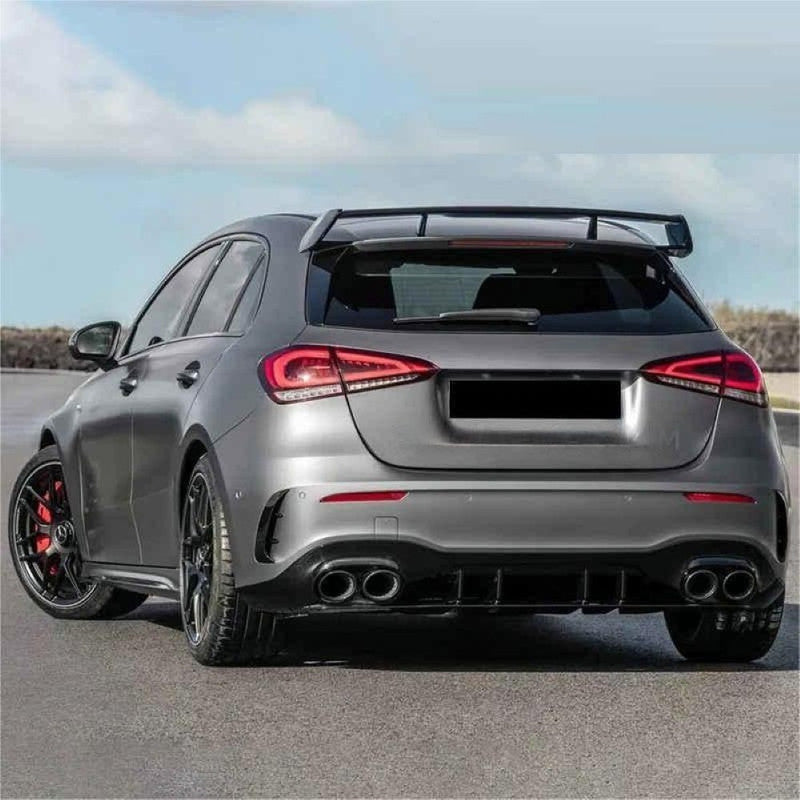Car Craft Compatible With Mercedes Benz A Class W177 2018-2024 Rear Bumper Upgrade Convert To Amg Amg45s Bumper Bodykit For Hatchback Car W177-004 Hatchback