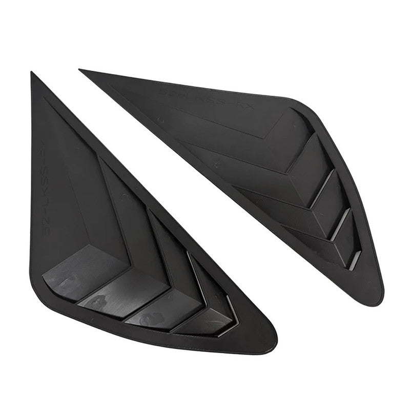 Car Craft Compatible With Lexus Rx270 Rx350 Rx450 2009-2014 Car Rear Window Shutter Cover Louver Side Vent Trim Triangle Glossy Black Usa