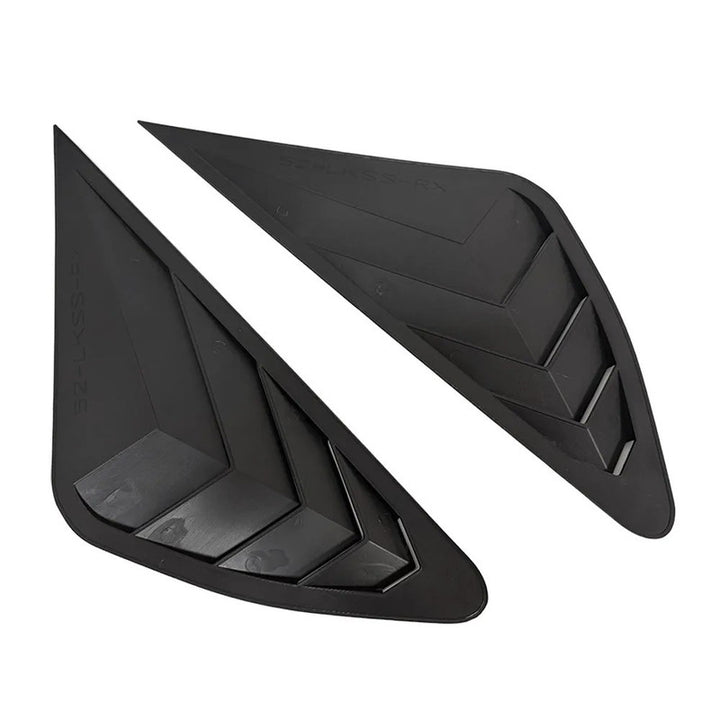 Car Craft Compatible With Lexus Rx270 Rx350 Rx450 2009-2014 Car Rear Window Shutter Cover Louver Side Vent Trim Triangle Glossy Black Usa