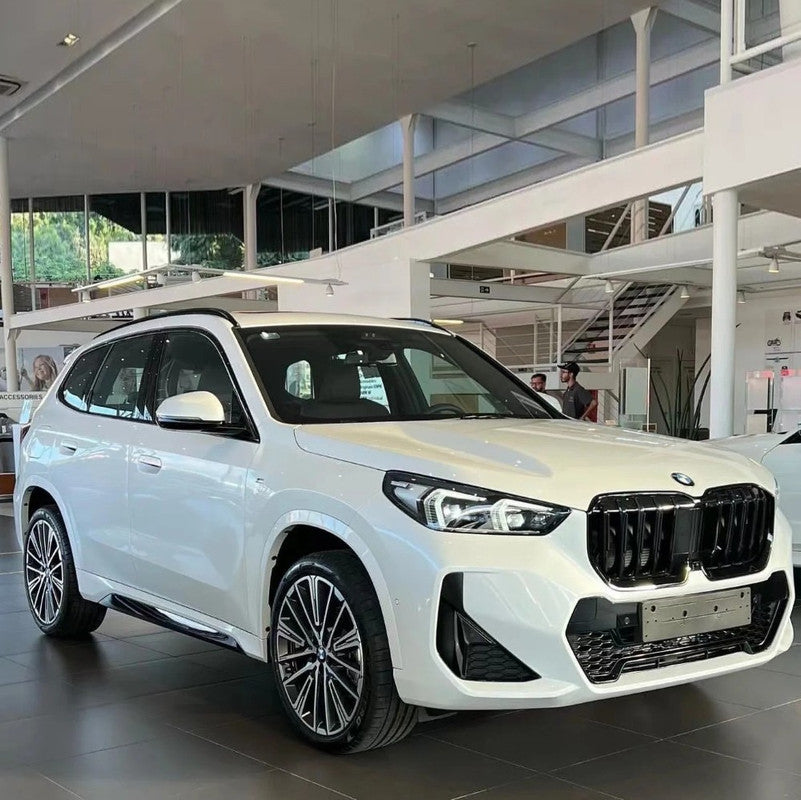 Car Craft Compatible With Bmw X1 U11 2023+ Front Bumper Show Grill Glossy Black CC-9077