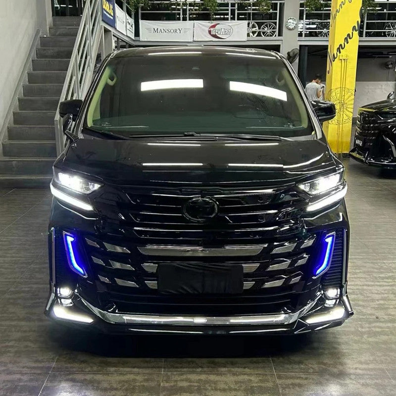 Car Craft Compatible With Toyota Alphard Vellfire 20 2008-2014 Upgrade Facelift Convert To 2023 40 Model Bodykit Front Rear Bumper Headlight Taillight Lamp Side Skirt Hood Fender Splitter Trim F203