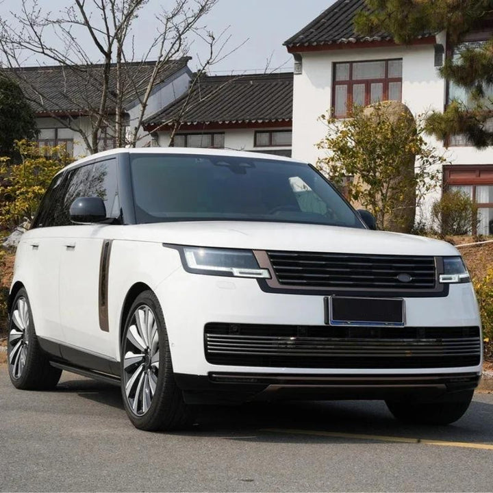 Car Craft Compatible With Land Range Rover Rr Vogue L460 2023-2025 Upgrade Facelift Conver To 2023 Sva Bodykit Front Bumper Mesh Side Vent Splitter Skirts Grill Rose Pink - CAR CRAFT INDIA