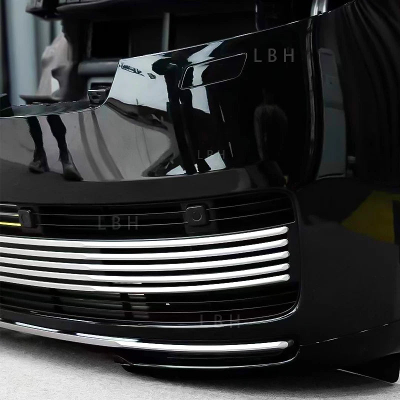 Car Craft Compatible With Land Range Rover Rr Vogue L460 2023-2025 Upgrade Facelift Conver To 2023 Sva Bodykit Front Bumper Mesh Side Vent Splitter Skirts Grill Silver - CAR CRAFT INDIA