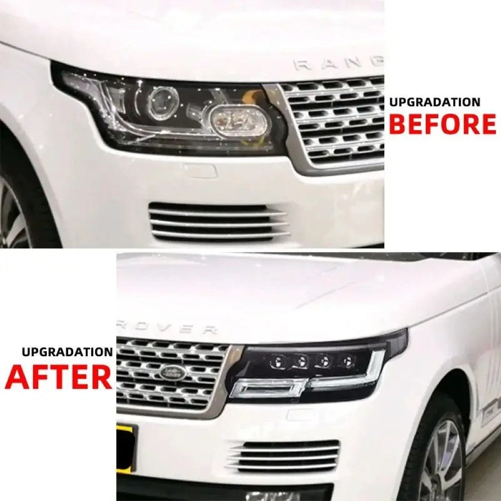 Car Craft Compatible With Land Range Rover Vogue L405 2013-2017 Car Front Upgraded Head Light Lamp Xenon Headlight Retrofit Upgrade Modified Led Drl Hid 2024 Matrix Style