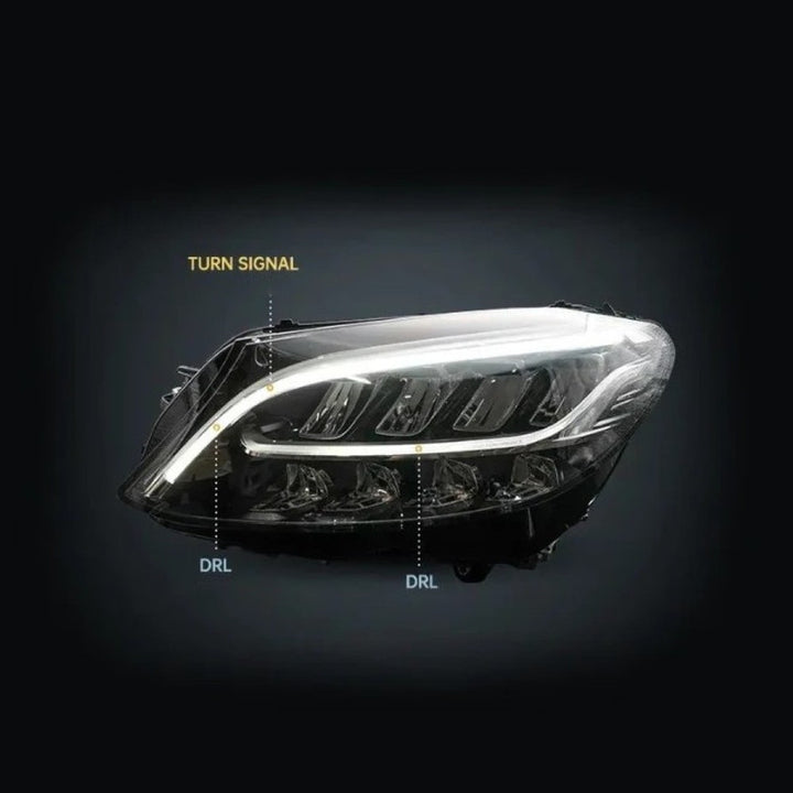 Car Craft Compatible With Mercedes Benz Gl W166 2012-2015 Car Front Upgraded Head Light Lamp Xenon Headlight Retrofit Upgrade Modified Led Drl Hid Maybach Style X166-010